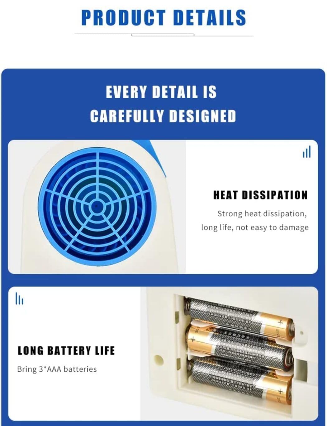Mini Cooler AC USB and Battery Operated Air Mini Water Air Cooler Cooling Fan Dual Blower with Ice Chambe Perfect for Temple, Home, Kitchen, Study